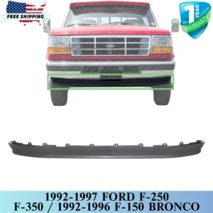 Front Bumper Lower Valance For 1992-1997 Ford F-250 F-350 / 1992-96 F-150 Bronco