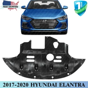 New Front Engine Splash Shield Under Cover For 2017-2020 Hyundai Elantra Sedan